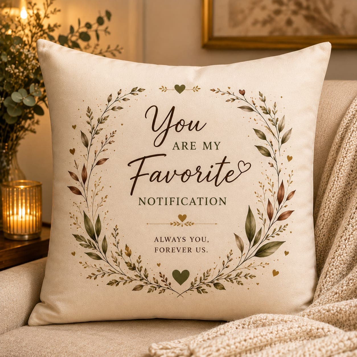 Personalized Message Cushion