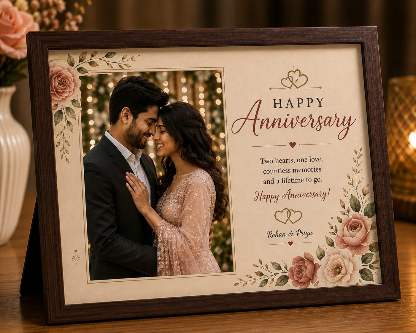 Personalized Anniversary Photo Frame